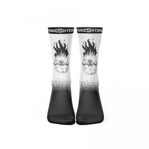 Socks FLAGSHIP Skate Burner White