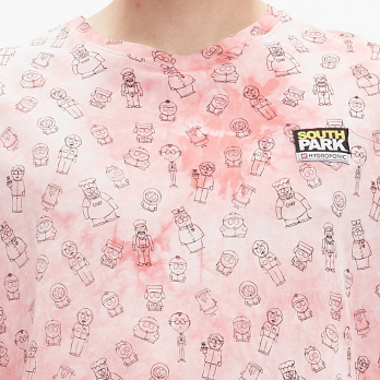 T-Shirt SOUTH PARK MIX Pink Tie Dye 2