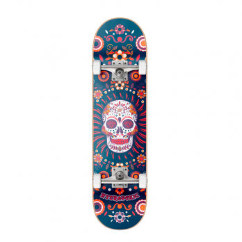 Skate Completo MEXICAN SKULL Blue