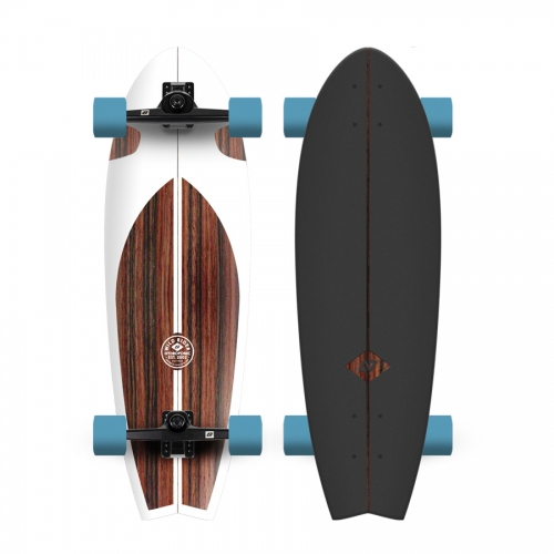 Surfskate FISH 31,5'' Classic 2.0 White /Brown