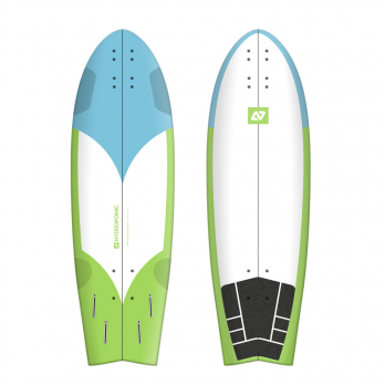 Surfskate Deck FISH 31,5'' Radikal Cyan / Green