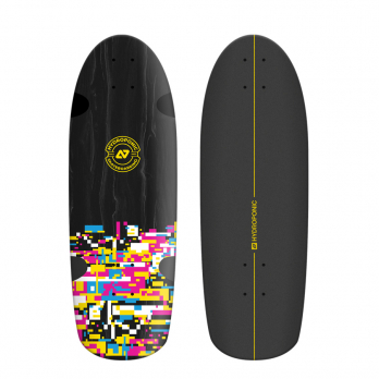 Surfskate / Cruiser Deck ROUNDED Glitch