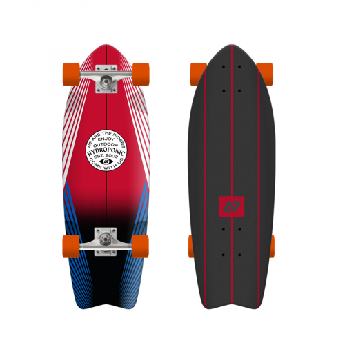 Skate Cruiser FISH 28'' Lines Red