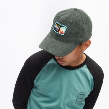 Cap SOUTH PARK CARTMAN Green Grey Corduroy