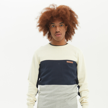 Knitting SIMI Off White / Navy / Grey 2