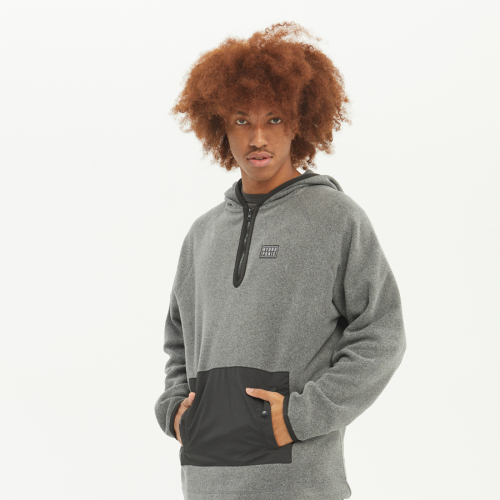 Fleece Hoodie ECHO Grey / Black