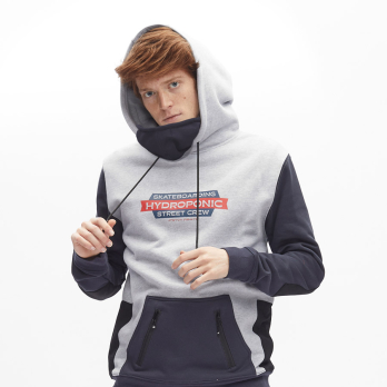 Hoodie DH CREW Heather Grey / Navy