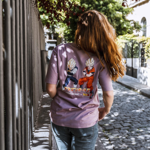 T-Shirt DRAGON BALL Z SAIYAN 2 Misty Rose