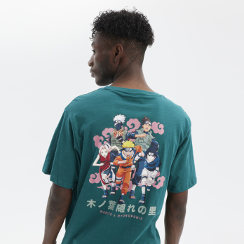 T-Shirt NARUTO GROUP Teal Green