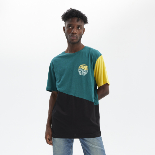 Camiseta ONOFRE Teal Green / Black / Yellow