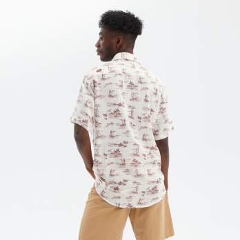 Shirt Youth LOBSTER Natural / Burgundy 2