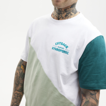 T-Shirt CUTBACK White / Green 2