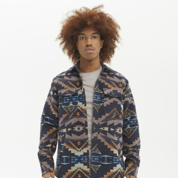 Shirt - Jacket GOLETA Navy Aztec 2