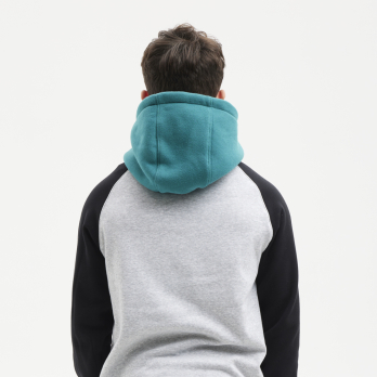 Sudadera con Capucha MURPHY Black / Heather Grey / Green 2