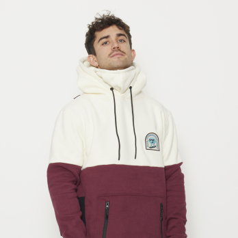 Sudadera con Capucha DH GLOBE Off White / Anemone