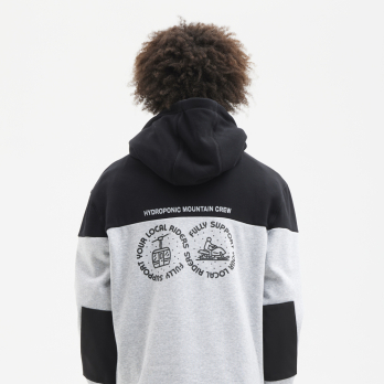 Hoodie DH SUPPORT Black / Heather Grey 2