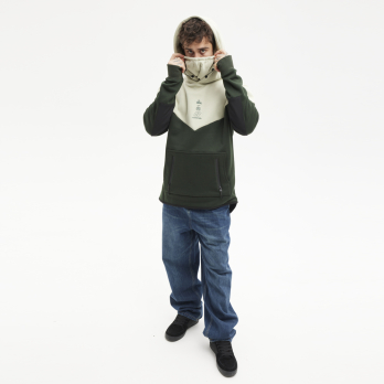 Sudadera con Capucha DH SUPPORT Moss Grey / Dark Green 2