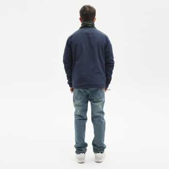Fleece Hoodie LOBO Green / Navy 2