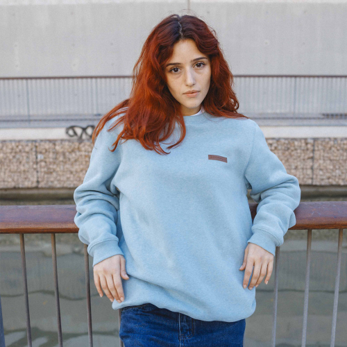 Sudadera sin Capucha GRACE Heather Acqua