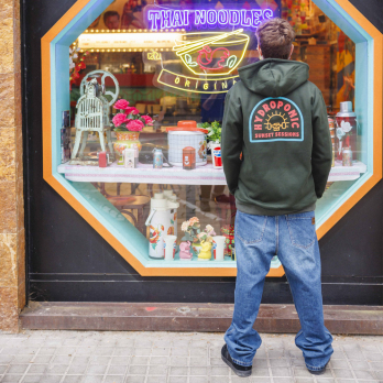 Sudadera con Capucha SUNSET Dark Green