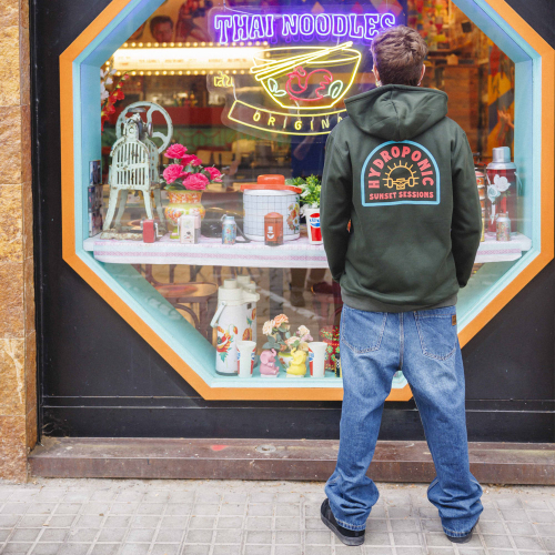 Sudadera con Capucha SUNSET Dark Green