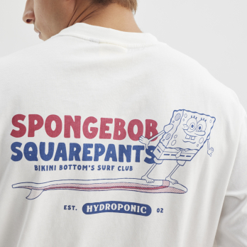 Camiseta BOB ESPONJA SURF White 2