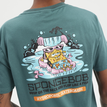 T-Shirt Youth SPONGE BOB POOL Teal Green 2