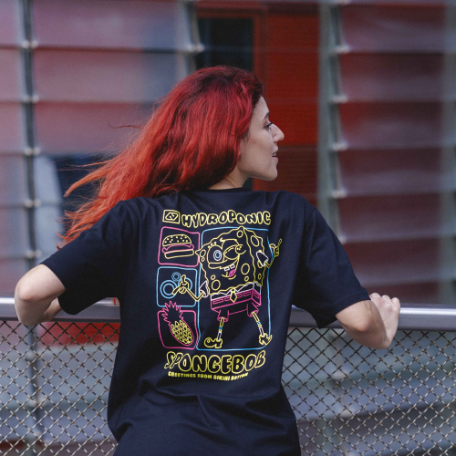 Camiseta BOB ESPONJA NEON Black