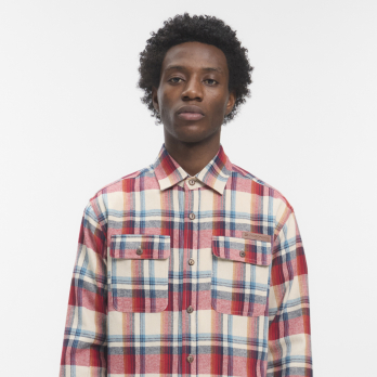 Shirt SULLIVAN Ecru Red Blue Check