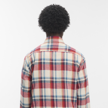Shirt SULLIVAN Ecru Red Blue Check 2
