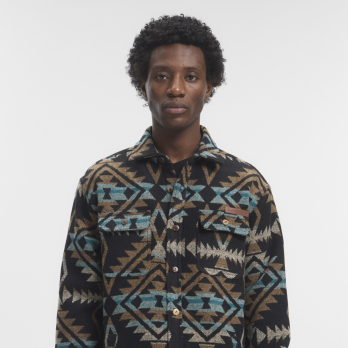 Shirt - Jacket HURON Black Navajo