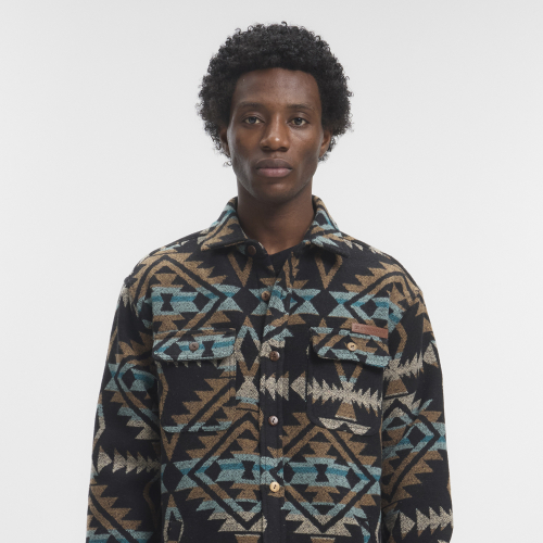 Shirt - Jacket HURON Black Navajo