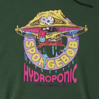 Hoodie SPONGE BOB MOUTH Dark Green 2