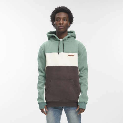 Hoodie BRONX Acqua Off White Charcoal