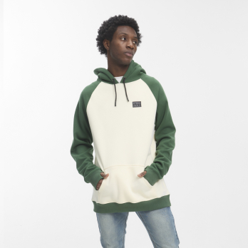 Sudadera con Capucha MURPHY Dark Green Off White