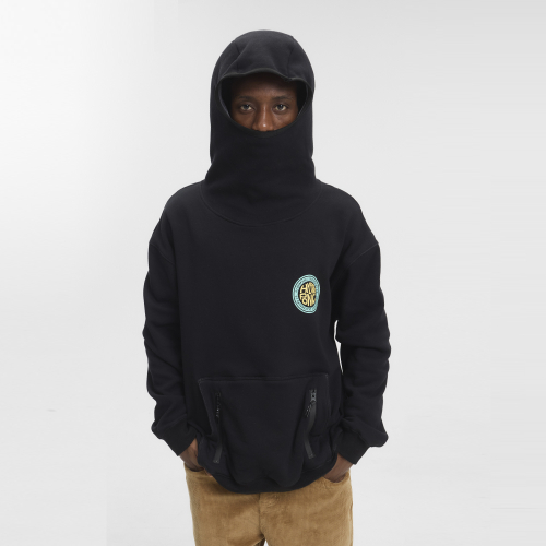 Sudadera con Capucha y Pasamontañas CIRCLE Black