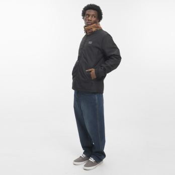Fleece Hoodie-Jacket LOBO Brown Aztec / Black 2