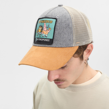 Cap SPONGE BOB DUO Heather Grey Tan