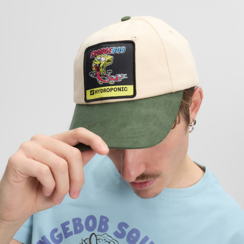 Cap SPONGE BOB TONGUE Natural Dark Green