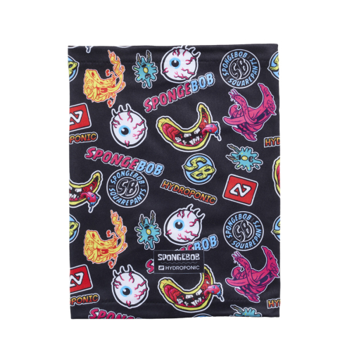 Neckwarmer NECK SPONGE BOB Stickers Black