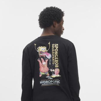 Camiseta de Manga Larga Infantil BOB ESPONJA STRONG Black