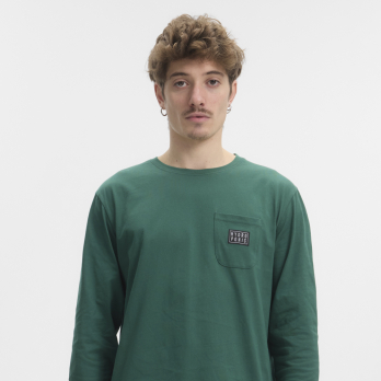 Long Sleeve T-Shirt Youth CAMPING Dark Green 2