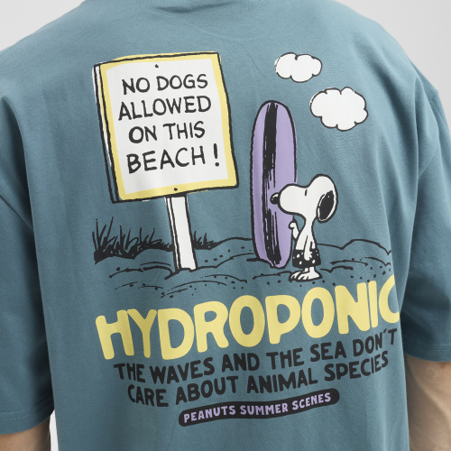 Camiseta PEANUTS NO DOGS Teal