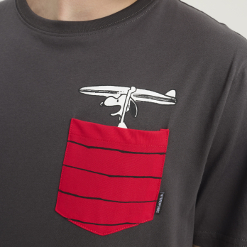 T-Shirt PEANUTS GO SURFING Charcoal 2
