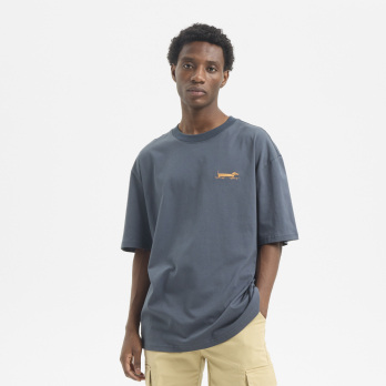 T-Shirt LONG DOG Dusty Navy