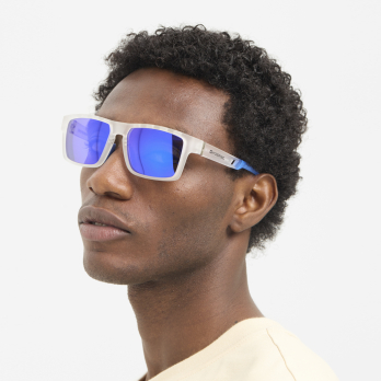 Sunglasses EW METRO Clear White / Blue Mirror 2