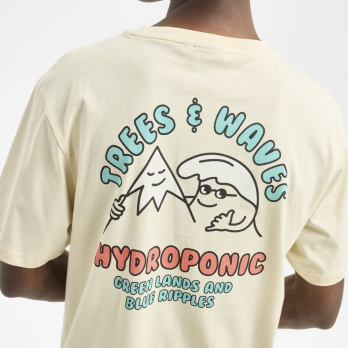 T-Shirt TREES & WAVES Cream