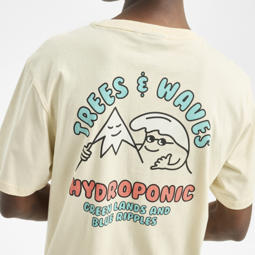 Camiseta TREES & WAVES Cream