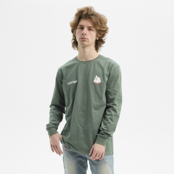 Camiseta de Manga Larga PEANUTS SKI LIFT Forest Green 2