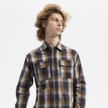 Shirt CORE Blue Brown Check